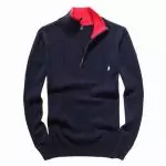 polo pulls hommes manche longue boutique mode reduction affaires rouge bleu